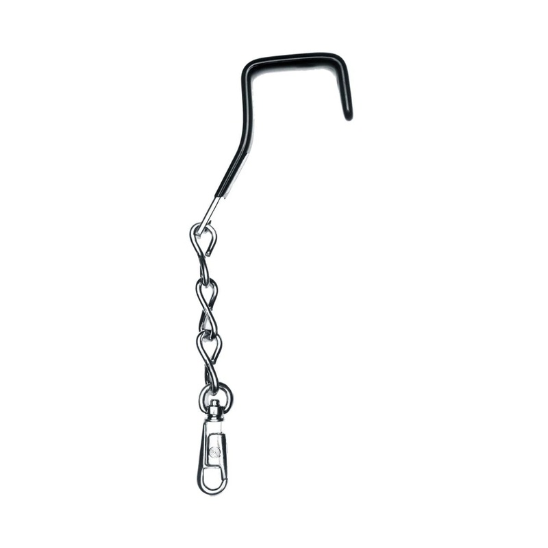 9 Nickel, Garment Bag Hook, Steel with Rubber Tip, #L-1777-NP