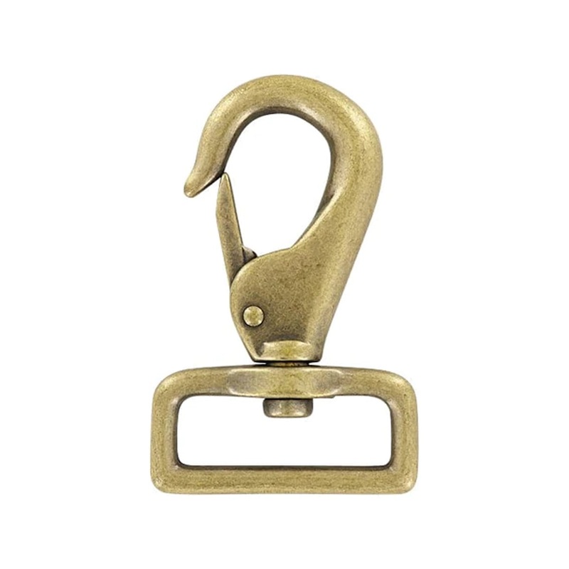 1 1/2 Antique Brass, Lever Swivel Snap Hook, Zinc Alloy, #P-2902-ANTB
