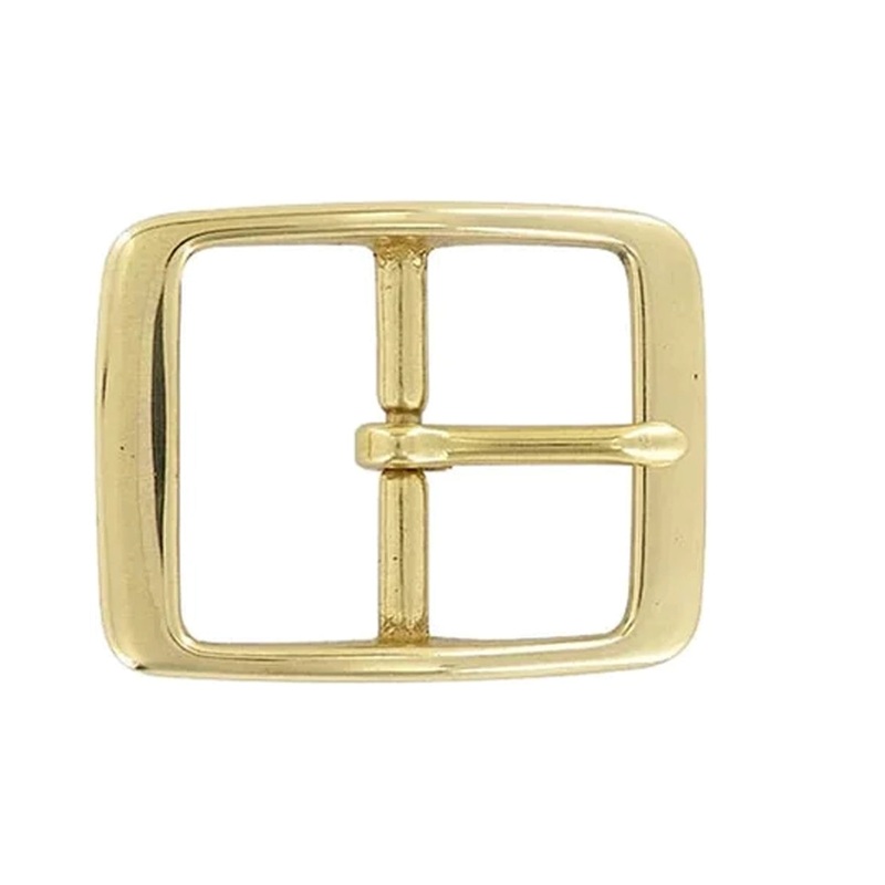 1 1/2 Brass, Center Bar Buckle, Solid Brass, #C-1345-SB