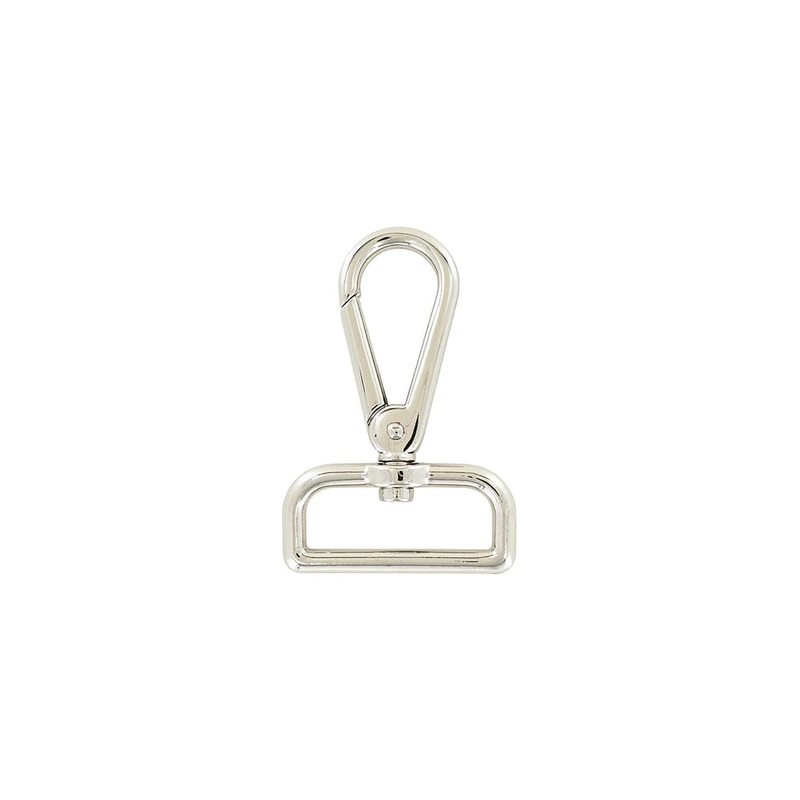 1 1/2 Shiny Nickel, Lever Swivel Snap Hook, Zinc Alloy-PK4, #P-2831-NIC