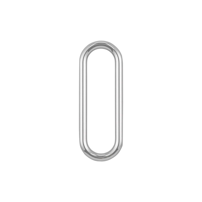 1 1/2 Shiny Nickel, Oval Ring, Zinc Alloy-PK5, #P-3036-NIC