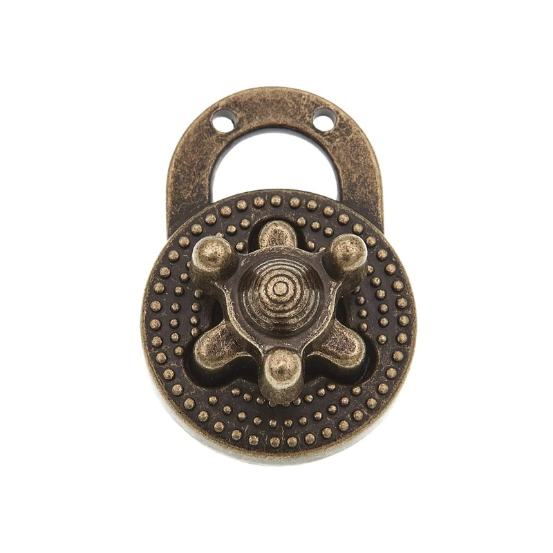 1 1/8 Antique Brass, Turn Lock, Zinc Alloy, #P-2435-ANTB