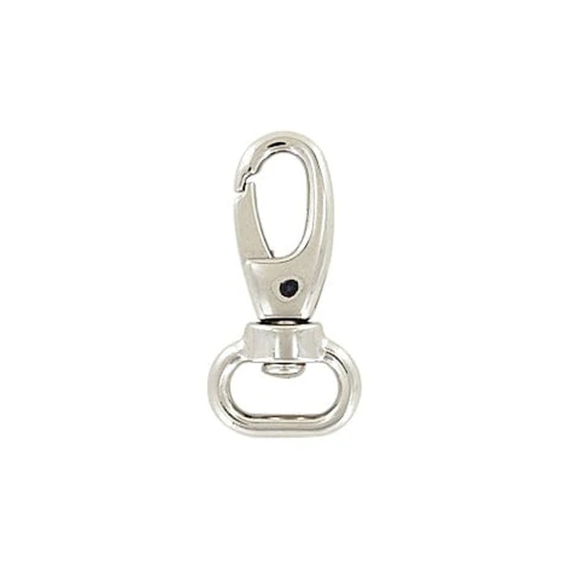 1/2 Shiny Nickel, Lever Swivel Snap Hook, Zinc Alloy-PK5, #P-2297-NP