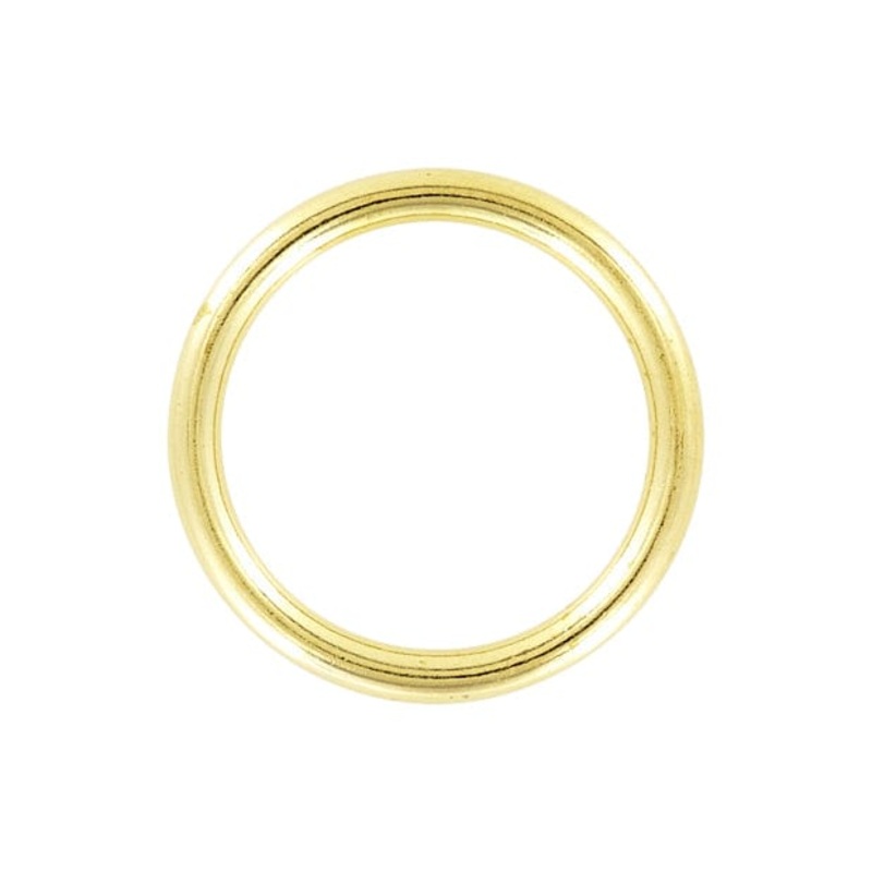 1 3/4 Shiny Brass, Cast Round Ring, Solid Brass, #P-839-1-3-4