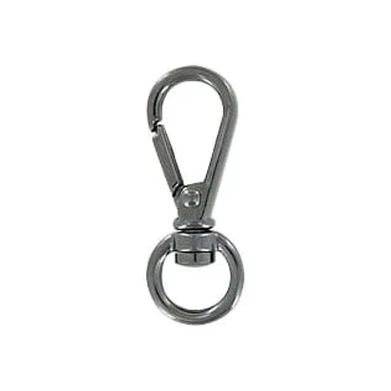 1/4 Shiny Gunmetal, Lever Swivel Snap Hook, Zinc Alloy-PK5, #P-3128-GUNM
