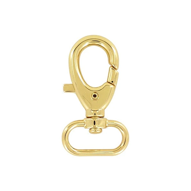 1 Shiny Gold, Trigger Swivel Snap Hook, Zinc Alloy, #P-2652-GOLD