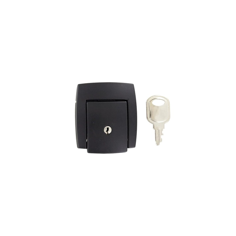 2 1/16 Black, Lock, Zinc Alloy, #L-2455-BLK
