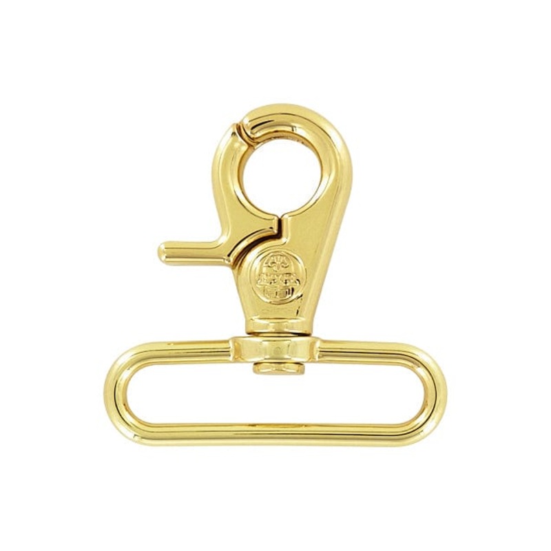2 Shiny Gold, Trigger Swivel Snap Hook, Zinc Alloy, #P-3140-GOLD