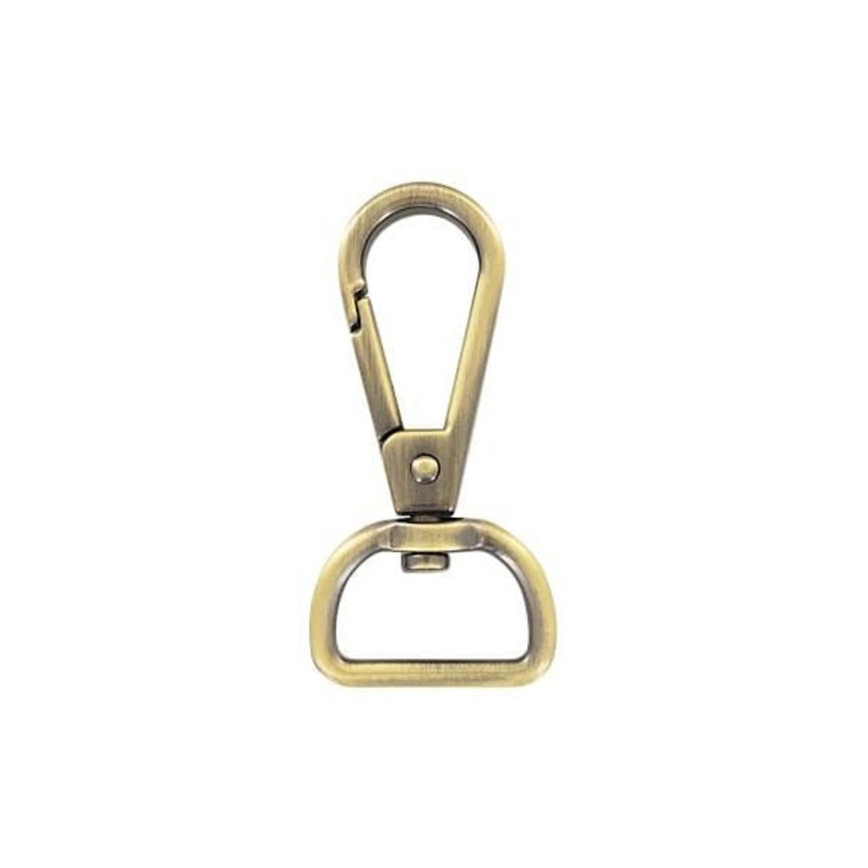 3/4 Antique Brass, Tear Drop Lever Swivel Snap, Zinc Alloy-PK5, #P-3180-ANTB