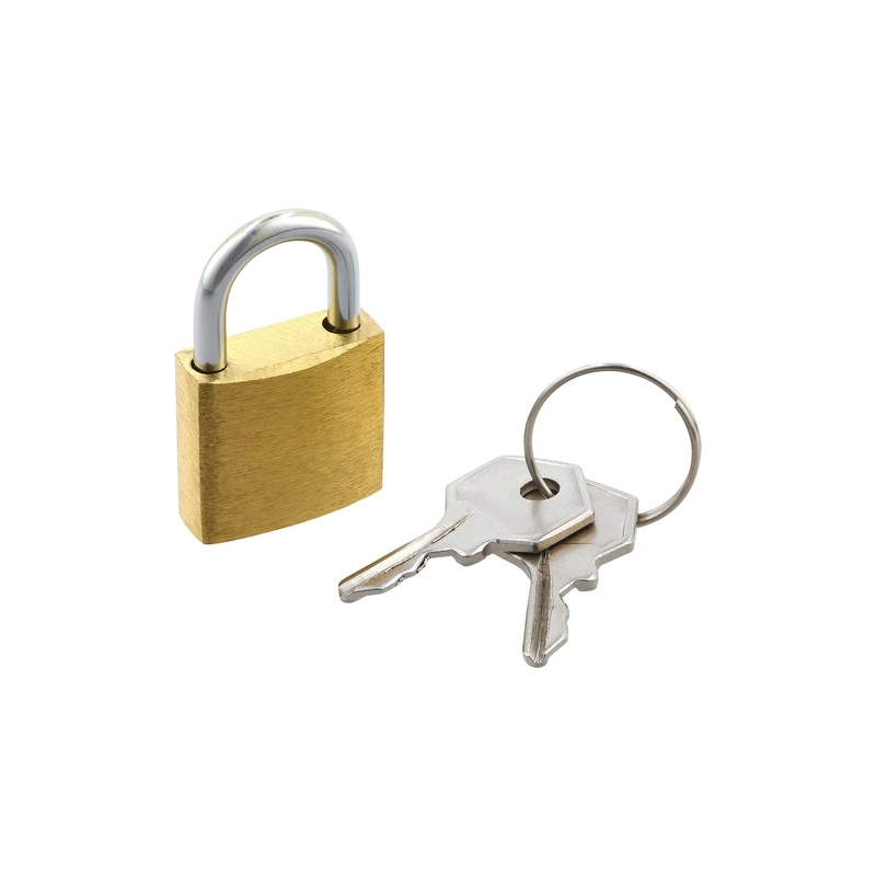 3/4 Brass, Padlock, Solid Brass, #L-1789-SB