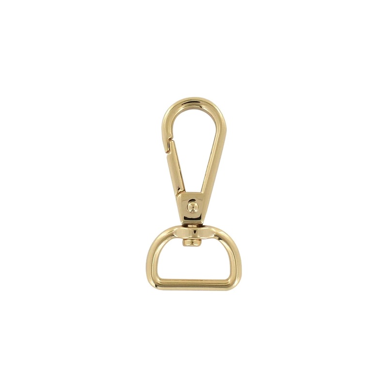 3/4 Shiny Lt Gold, Tear Drop Lever Swivel Snap, Zinc Alloy-PK5, #P-3180-LTGOLD