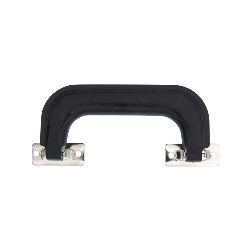 5 1/4 Black, Handle with Nickel Hardware, Plastic, #L-634-BLK-NP