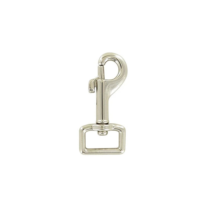5/8 Shiny Nickel, Swivel Snap Hook, Zinc Alloy-PK5, #P-1570-NP