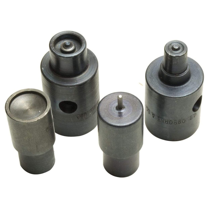 C.S Osborne 4 Piece Line 24 Regular Snap Die Set, #T-1609