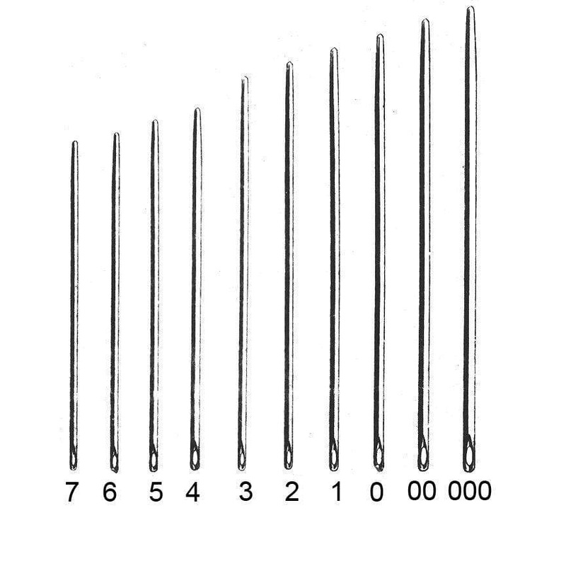 Size 00, C.S Osborne Dull Point Harness Needle, #T-517-00