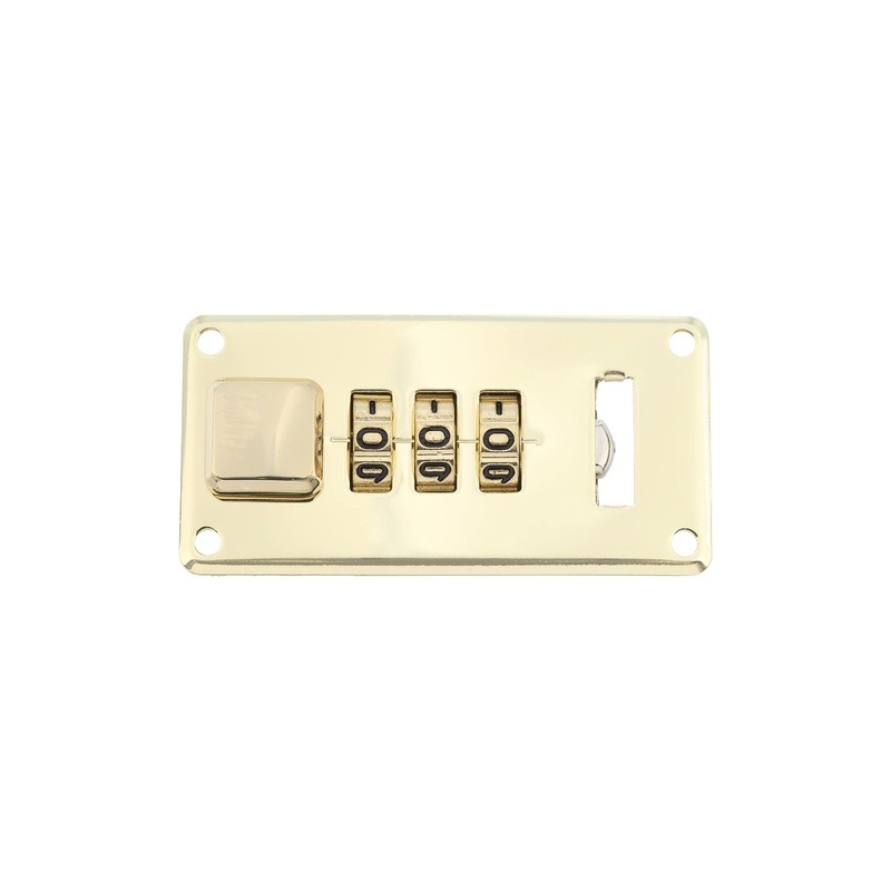 1 1/4 Shiny Brass, Combination Lock, Steel, #L-1416-BRS