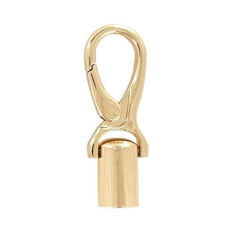 1/2 Gold, Strap End With Snaphook, Steel, #P-3072-GOLD