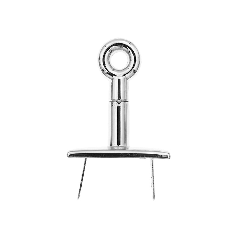 1 3/4 Shiny Nickel, Triple Plate Turn Lock, Zinc Alloy, #P-2390-NIC