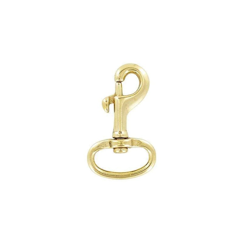 1 Brass, Bolt Swivel Snap Hook, Solid Brass, #P-1928