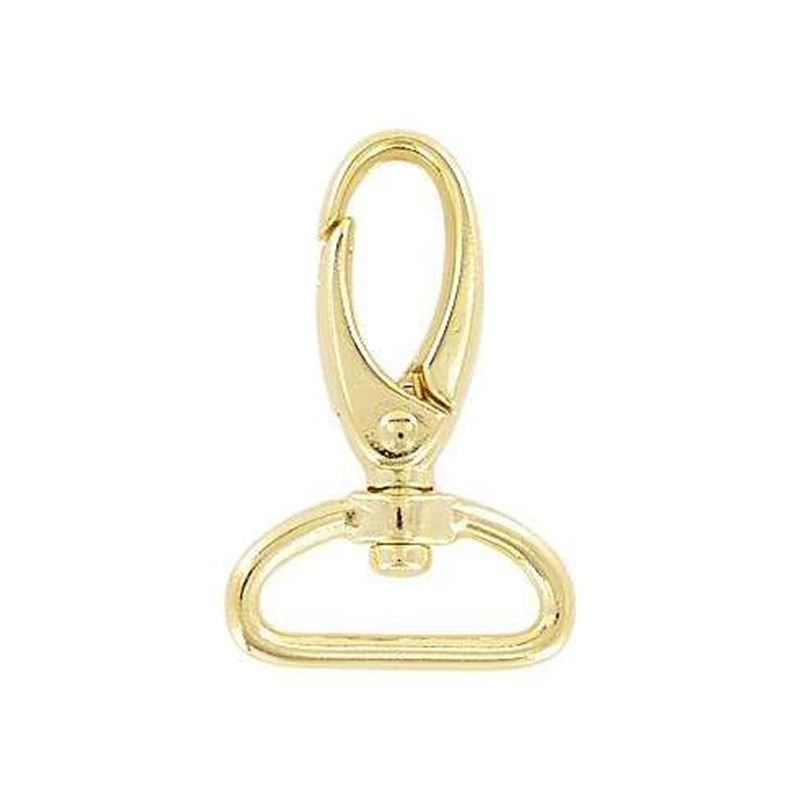 1 Shiny Gold, Lever Swivel Snap Hook, Zinc Alloy-4PK, #P-2240-GOLD