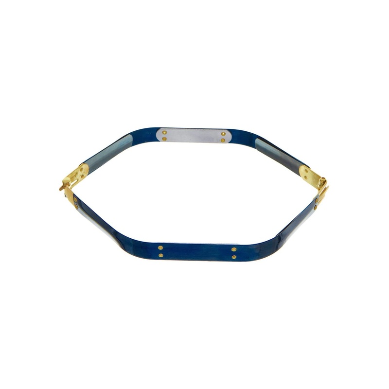 10 Facile Hexagonal Frame  With Brass Hinges, Steel, #A-44-10