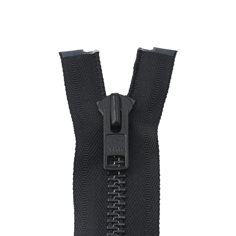 #10 Metal, Black, 24 Separating Bomber Jacket Zipper with Black Oxide Teeth, #9BJ-24-BLK-OX