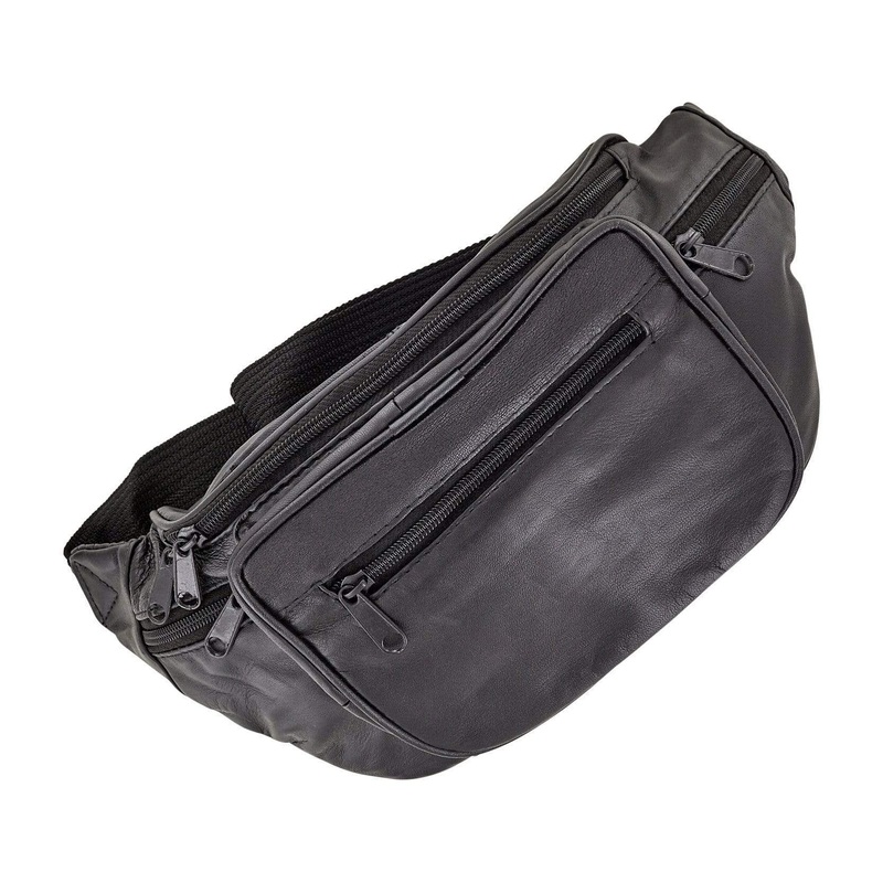 11 Black, Fanny Pack, Sheep Leather, #M-1671