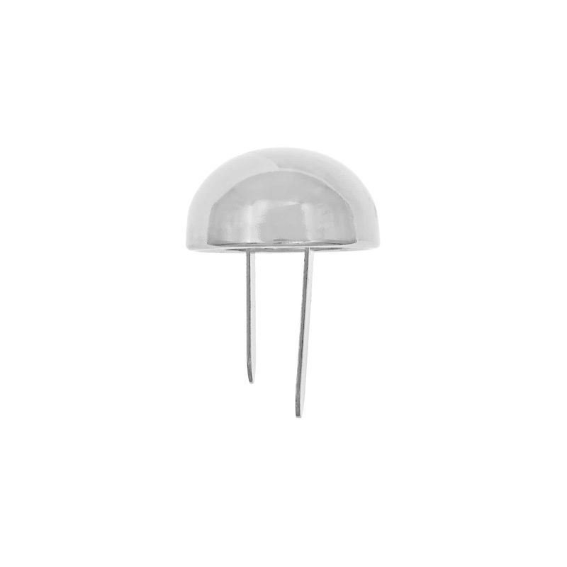 12mm Nickel, Bottom Stud, Zinc Alloy-PK10, #P-1504-NP