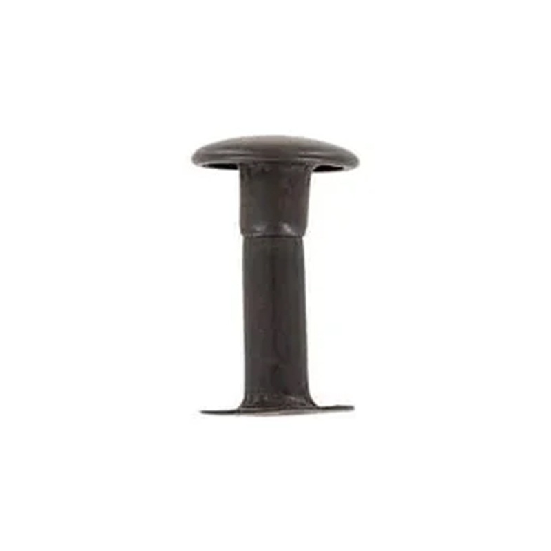 15mm Black, Single Cap Jiffy Rivets, Solid Brass-100ct, #515S-SBBK