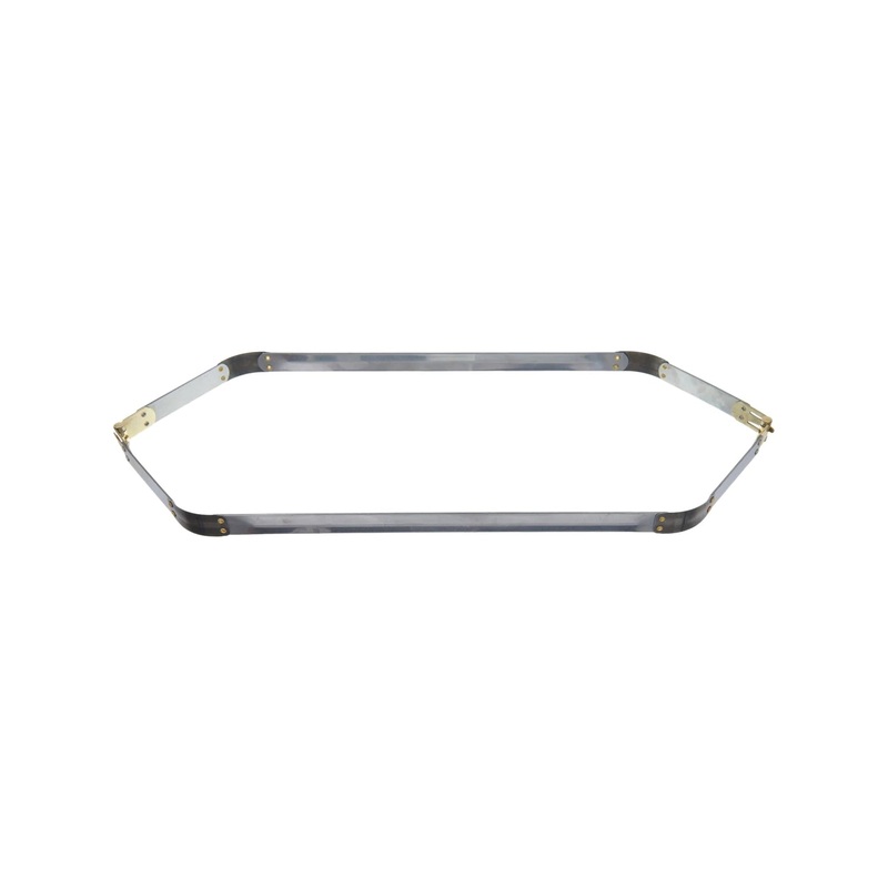 18 Facile Hexagonal Frame With Brass Hinges, Steel, #A-44-18