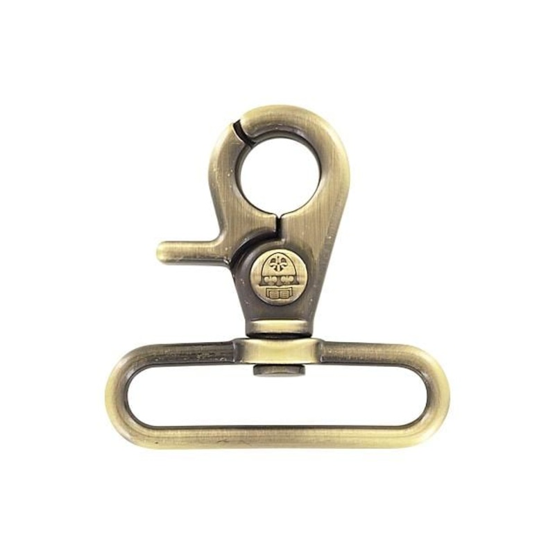 2 Antique Brass, Trigger Swivel Snap Hook, Zinc Alloy, #P-3140-ANTB