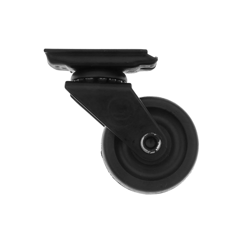 2 Black, Swivel Wheel, Steel, #L-1921-BLK