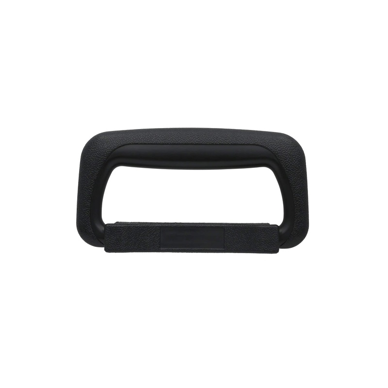 3 3/4 Black, Post Style Handle with Mounting Plate, Plastic, #L-1166