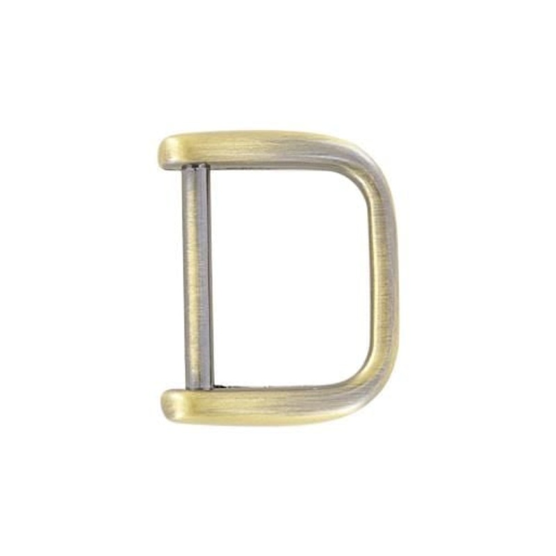 3/4 Antique Brass, Solid D Ring, Zinc Alloy-PK5, #P-2638-ANTB