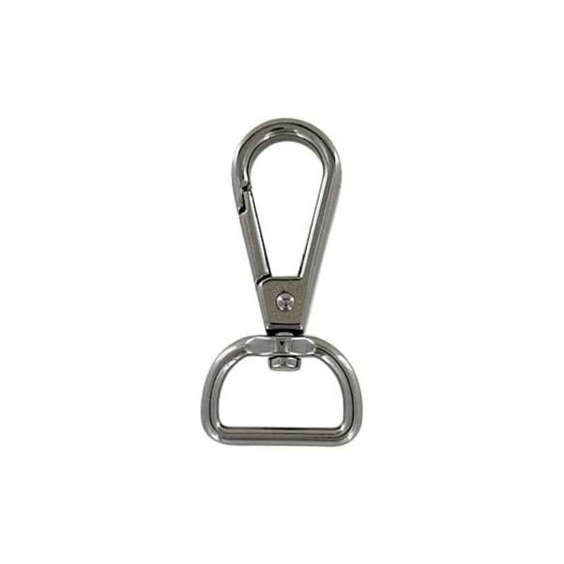 3/4 Shiny Gunmetal, Tear Drop Lever Swivel Snap, Zinc Alloy-PK5, #P-3180-GUNM