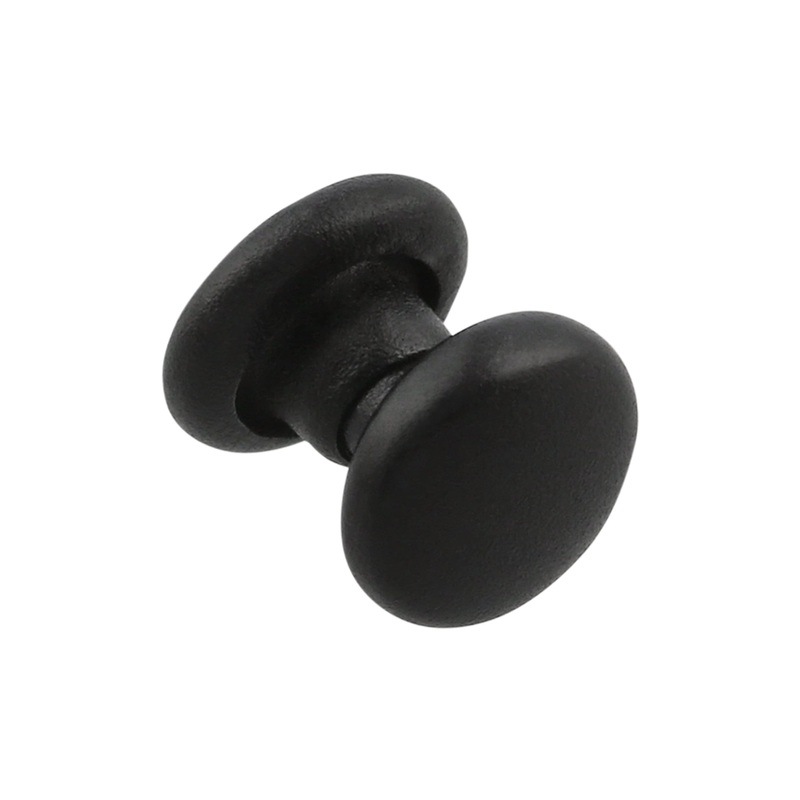 4mm Black Plate, Double Cap Jiffy Rivet, Iron – PK100, #A-337-BLK