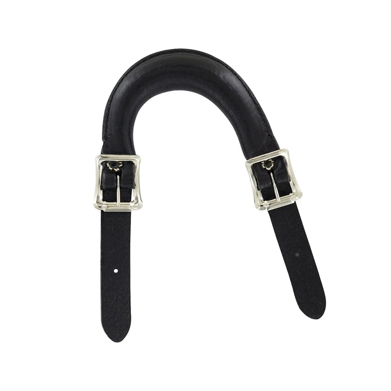 5 Black, Emergency Handle, Leather, #L-455-BLK