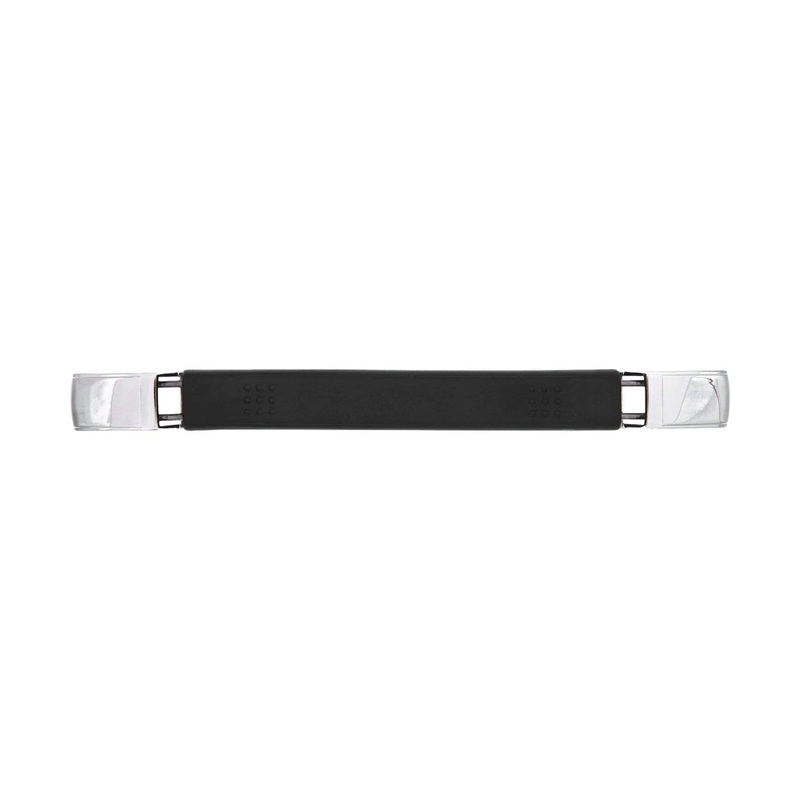 6 3/4 Black, Handle with Nickel Loops, Vinyl, #L-2836