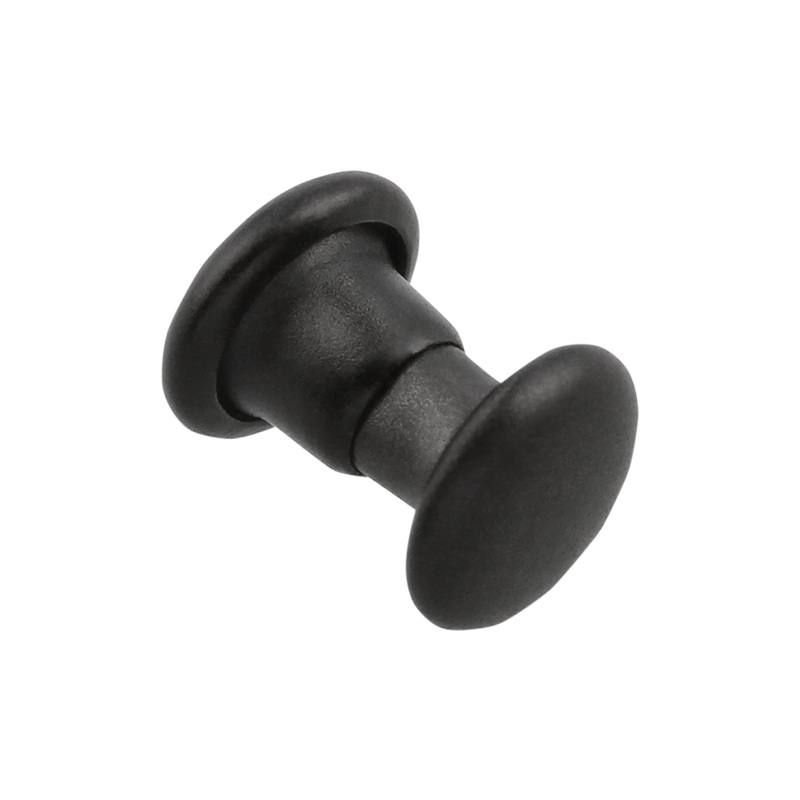 6mm Black, Double Cap Jiffy Rivet, Iron – PK100, #A-340-BLK