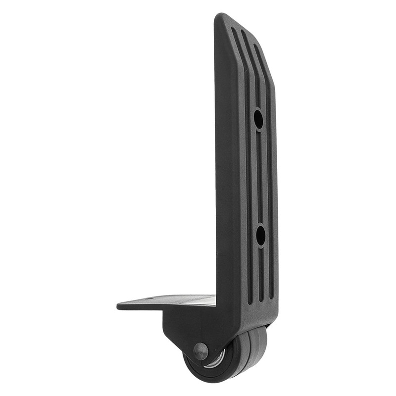 8 3/4 Black, Ball Bearing Wheel w/ Bumper, Plastic, #L-2175
