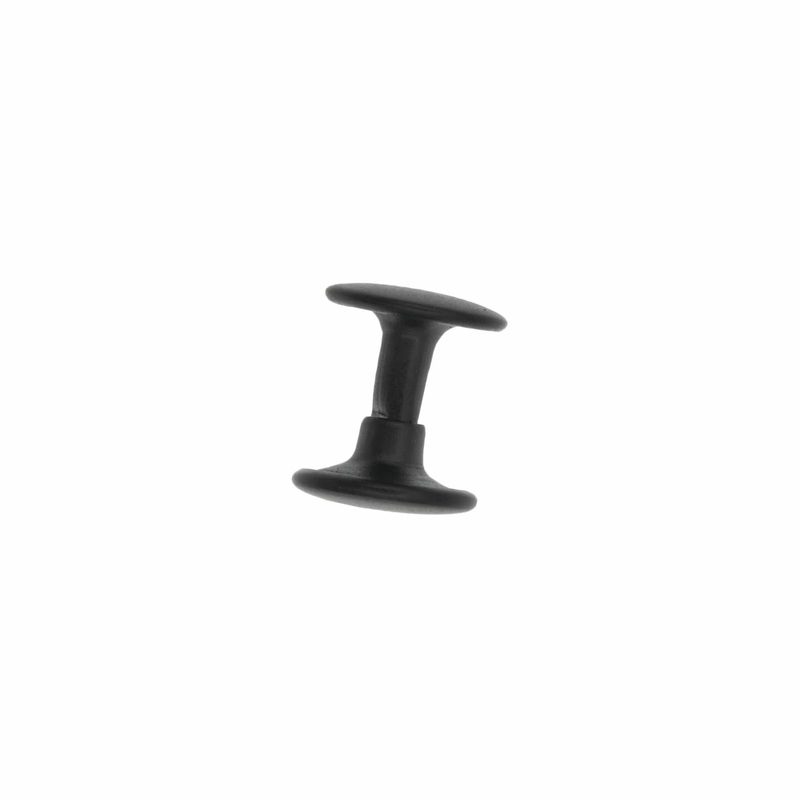 8mm Black, Double Cap Jiffy Rivets, Iron – PK100, #A-312-BLK