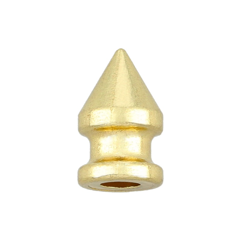 8mm Brass, Spike Stud, Zinc Alloy – PK10, #C-1167-BP