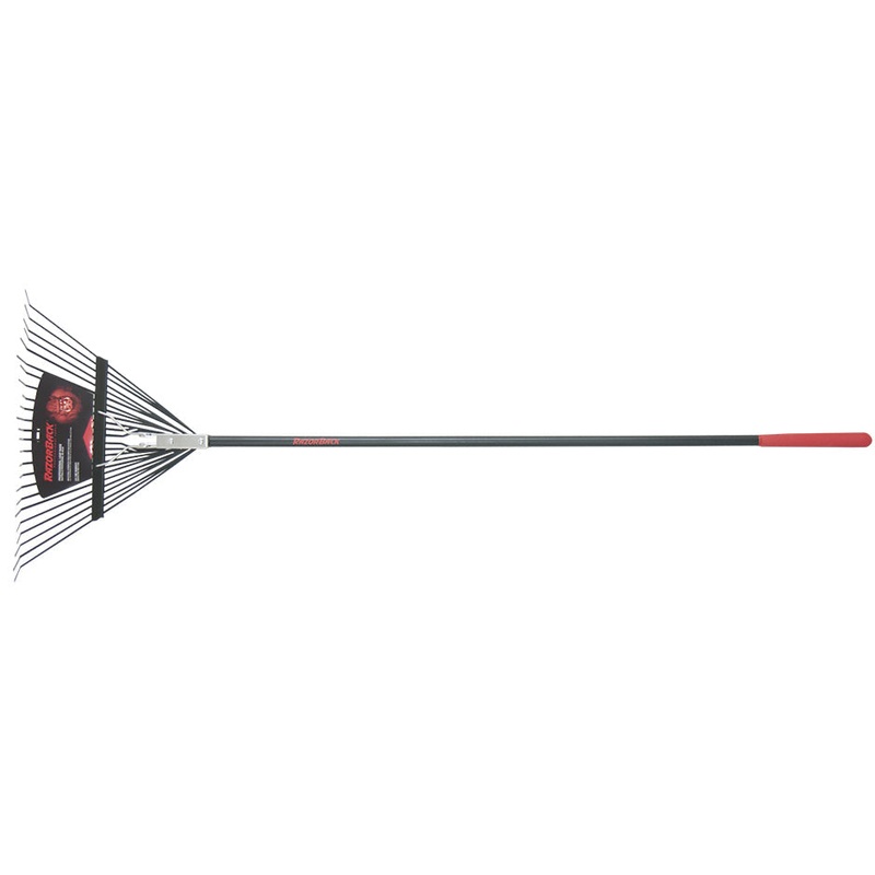 Razor-Back 24-tine steel leaf rake