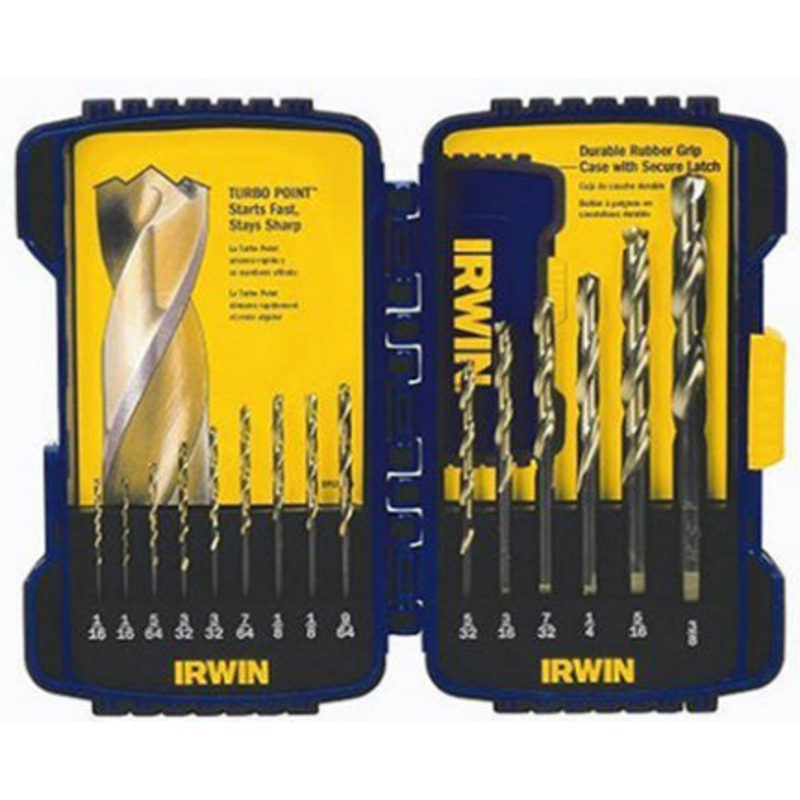 15PC TURBOMAX DRILL BIT SET