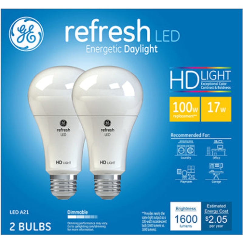 17W A21 Med LED Refresh 100W Eq. 22PK