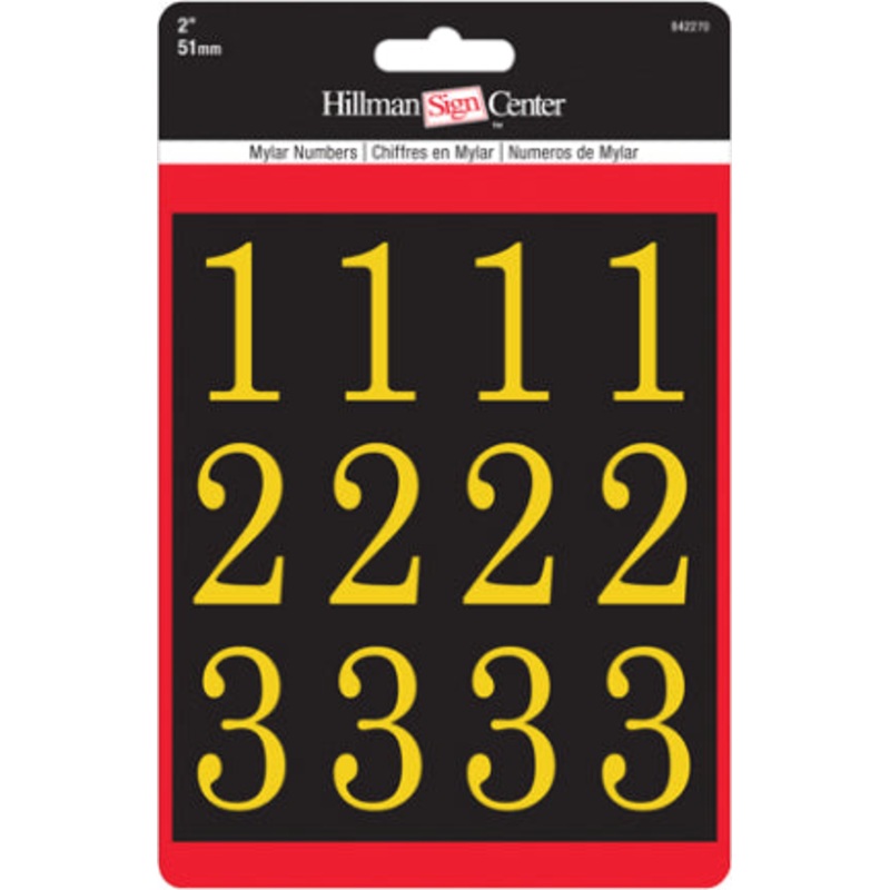 2  GOLD/BLCK NUMBERS KIT