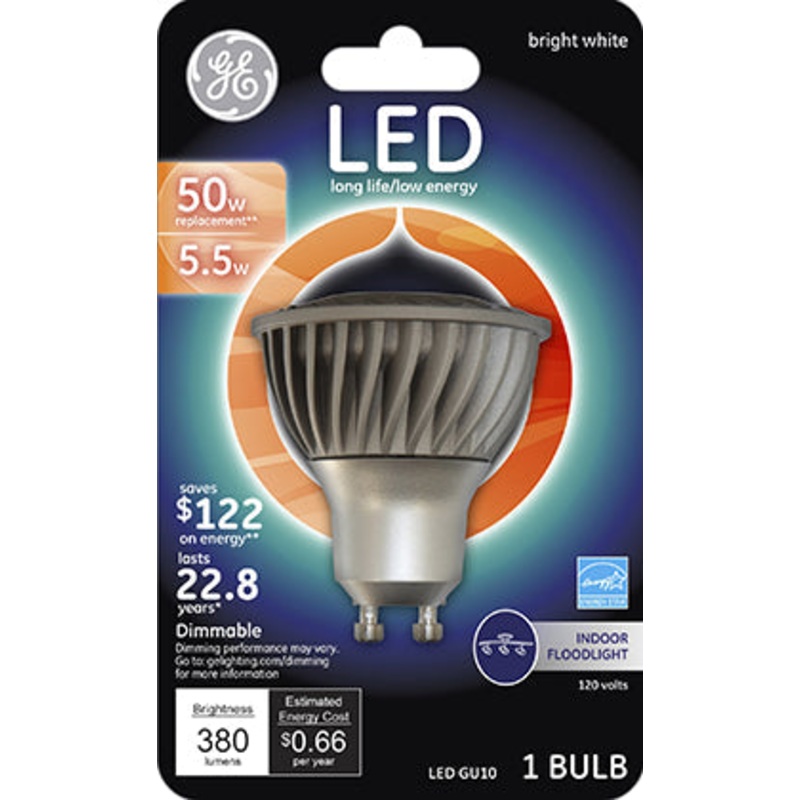 5.5W MR16 GU10 LED SW 50W EQ FLOOD BULB