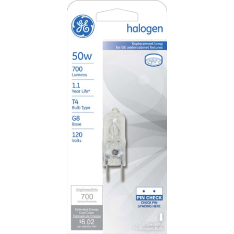 50W T4 G8 Bi-Pin QUARtz Halogen Lamp