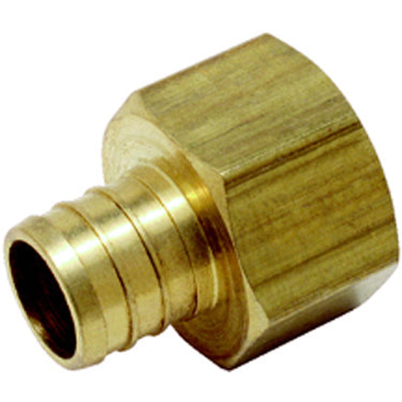 ADAPTER 1/2X BRASS PEX BARB X FPT