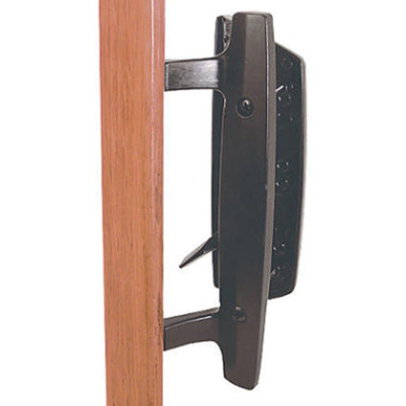 BLK PATIO DOOR SLIDING HANDLE SET